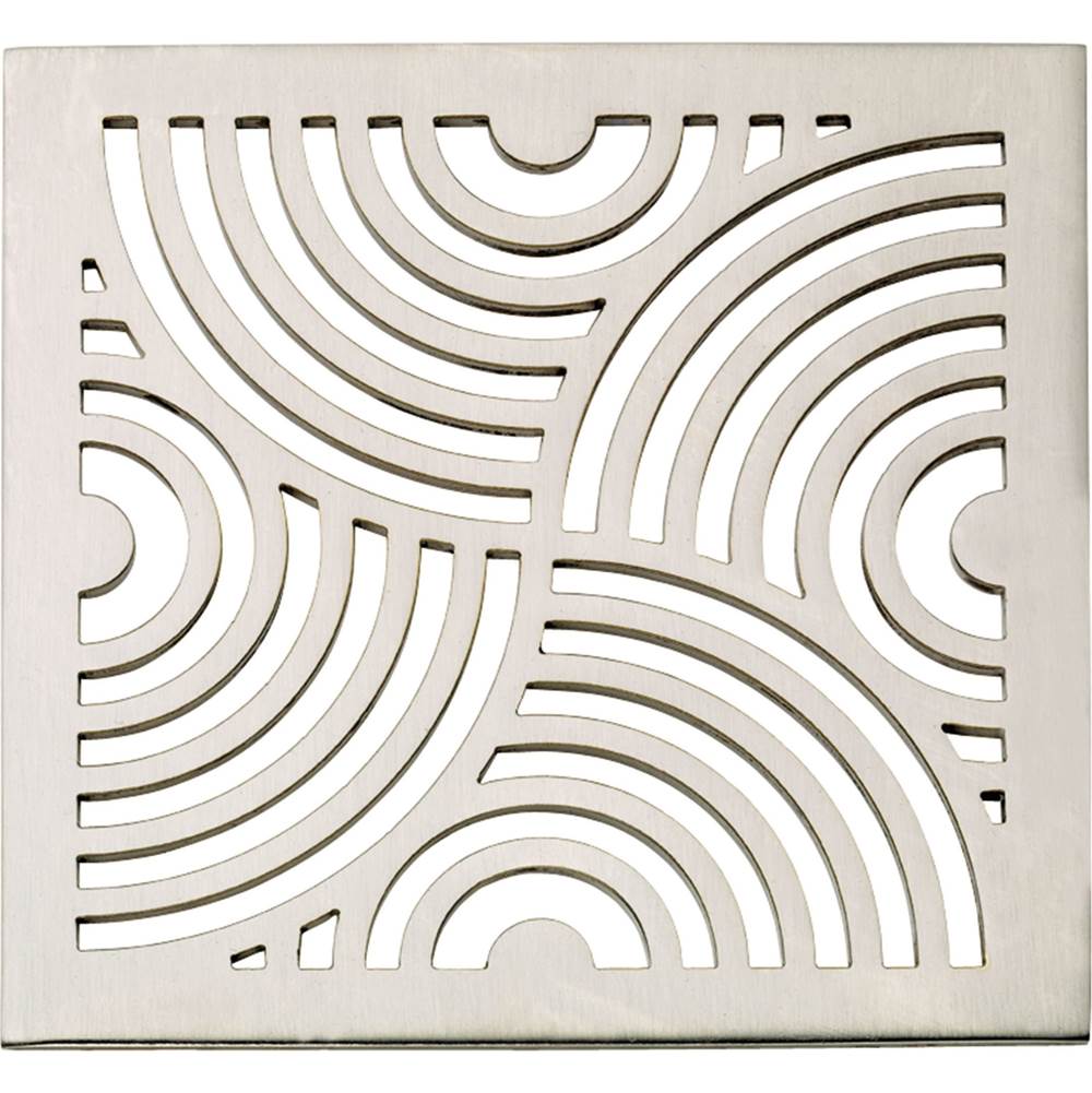 California Faucets - DecoSwirl StyleDrain Trim Grid Only - Gloss White