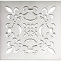 California Faucets - Fleur StyleDrain Trim Grid Only - Gloss White