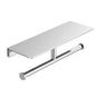 California Faucets - Double Paper Holder with Shelf - Gloss White