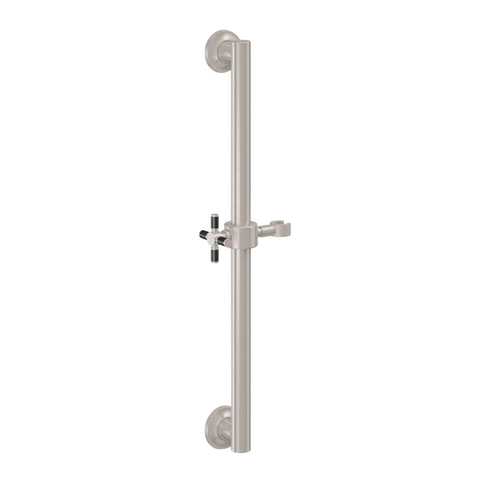 California Faucets - 24'' Grab Bar with Slide - Gloss White