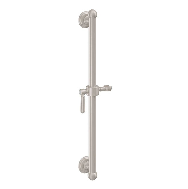 California Faucets - 24'' Grab Bar with Slide - Gloss White