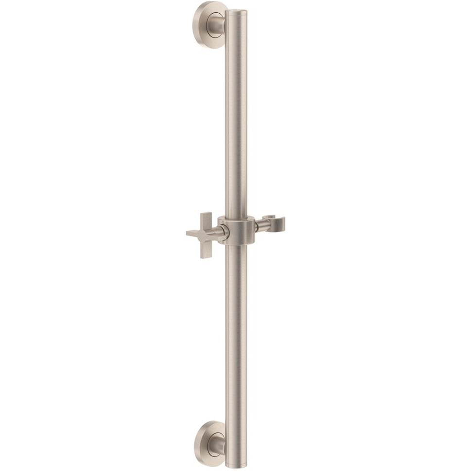 California Faucets - 24'' Grab Bar with Slide - Gloss White