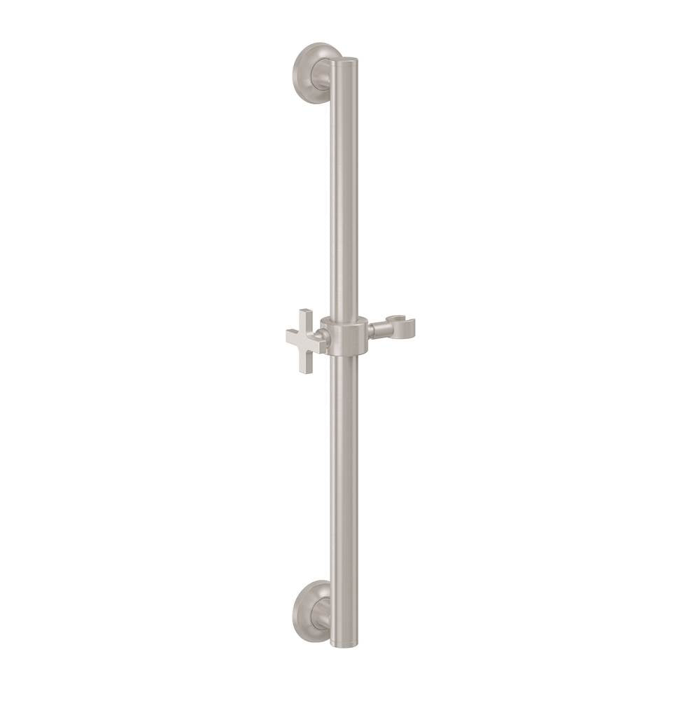 California Faucets - 24'' Grab Bar with Slide - Gloss White