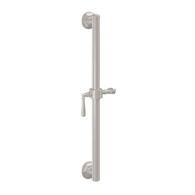 California Faucets - 24'' Grab Bar with Slide - Gloss White