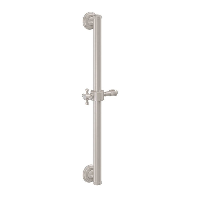 California Faucets - 24'' Grab Bar with Slide - Gloss White