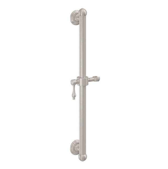 California Faucets - 24'' Grab Bar with Slide - Gloss White