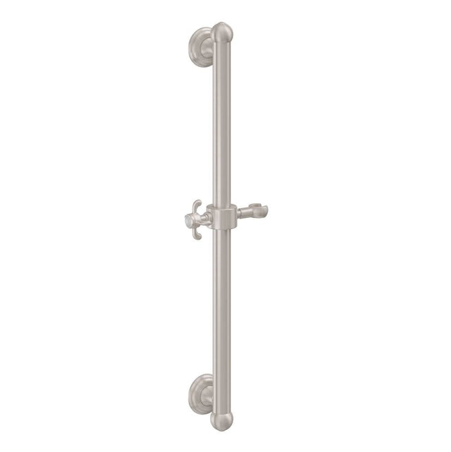 California Faucets - 24'' Grab Bar with Slide - Gloss White