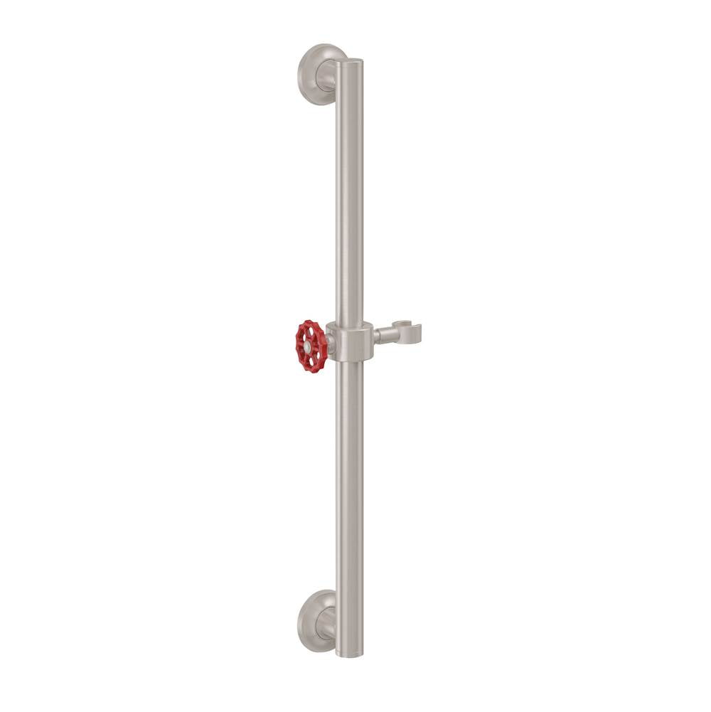 California Faucets - 24'' Grab Bar with Slide - Gloss White