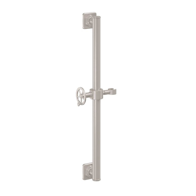 California Faucets - 24'' Grab Bar with Slide - Gloss White