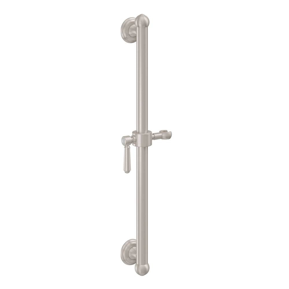 California Faucets - 30'' Grab Bar with Slide - Gloss White