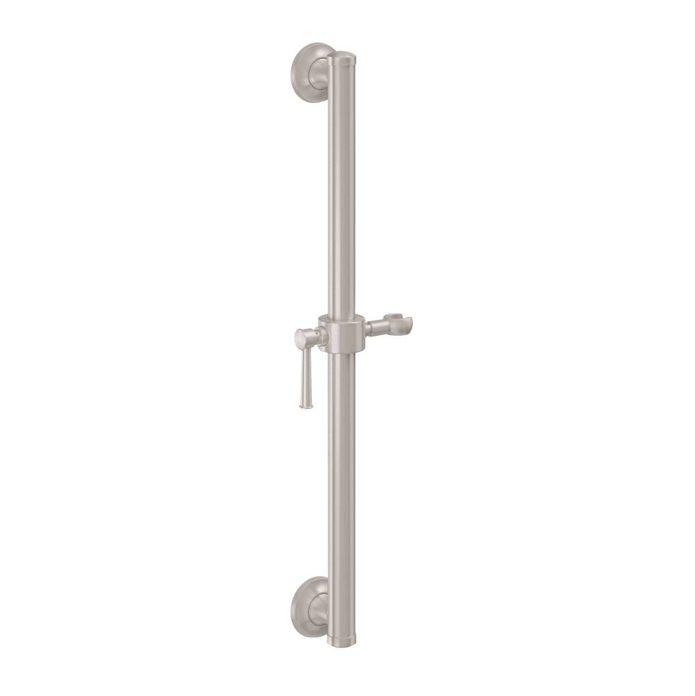 California Faucets - 30'' Grab Bar with Slide - Gloss White