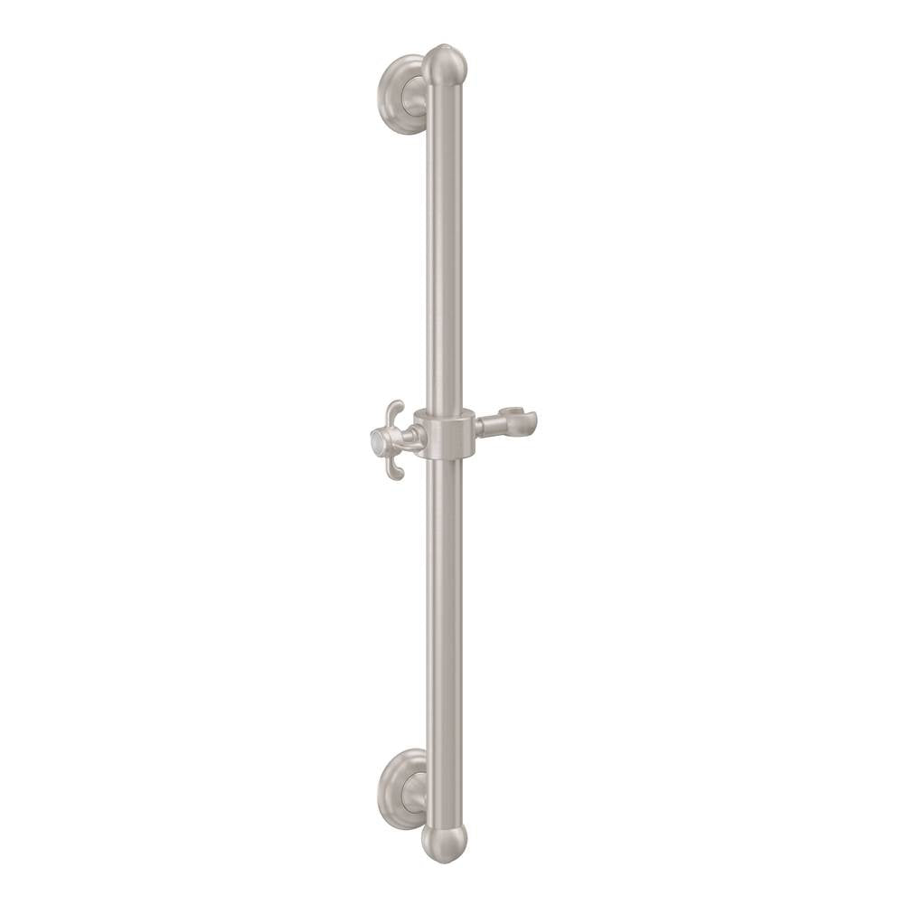 California Faucets - 30'' Grab Bar with Slide - Gloss White