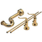 California Faucets - Deluxe Angle Stop Kit for Pedestals - Gloss White