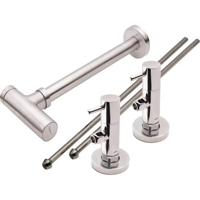 California Faucets - Deluxe Angle Stop Kit for Pedestals - Gloss White