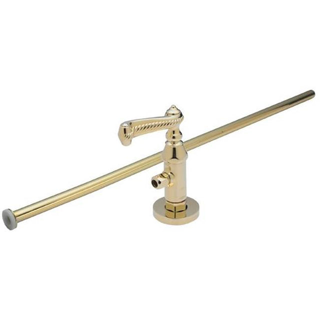 California Faucets - Deluxe Angle Stop Kit for Toilets - Gloss White