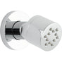 California Faucets - Contemporary Self-Cleaning Jet Body Spray - Round Base - Gloss White