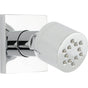 California Faucets - Contemporary Self-Cleaning Jet Body Spray - Flat Square Base - Gloss White
