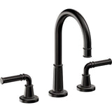 California Faucets - 8'' Widespread Lavatory Faucet with Completely Finished ZeroDrain - Matte Black