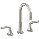 California Faucets - 8'' Widespread Lavatory Faucet with ZeroDrain - Ultra Stainless Steel Pvd