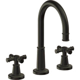 California Faucets - 8'' Widespread Lavatory Faucet with ZeroDrain - Bella Terra Bronze