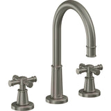 California Faucets - 8'' Widespread Lavatory Faucet - Graphite Pvd