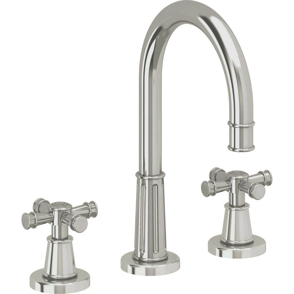 California Faucets - 8'' Widespread Lavatory Faucet - Polished Nickel Pvd