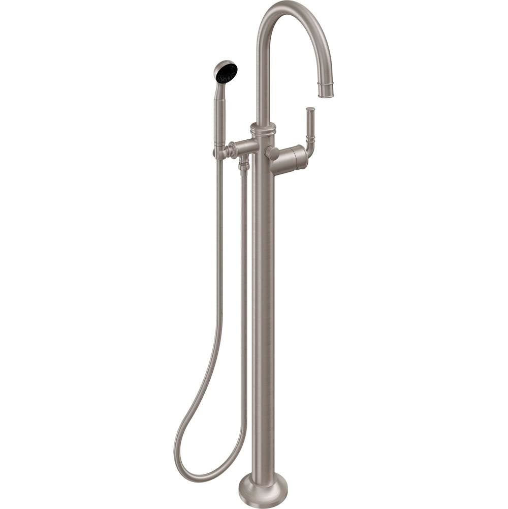 California Faucets - Single Hole Floor Mount Tub Filler - Gloss White