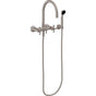 California Faucets - Wall Mount Tub Filler with Handshower - Gloss White