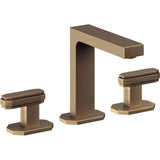 California Faucets - 8'' Widespread Lavatory Faucet - Antique Brass Flat