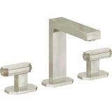 California Faucets - 8'' Widespread Lavatory Faucet with Completely Finished ZeroDrain - Burnished Nickel Uncoated