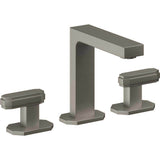 California Faucets - 8'' Widespread Lavatory Faucet with ZeroDrain - Graphite Pvd