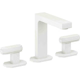 California Faucets - 8'' Widespread Lavatory Faucet with Completely Finished ZeroDrain - Matte White