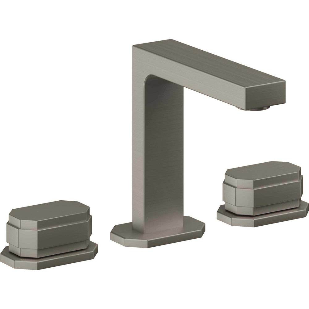 California Faucets - 8'' Widespread Lavatory Faucet with ZeroDrain - Graphite Pvd