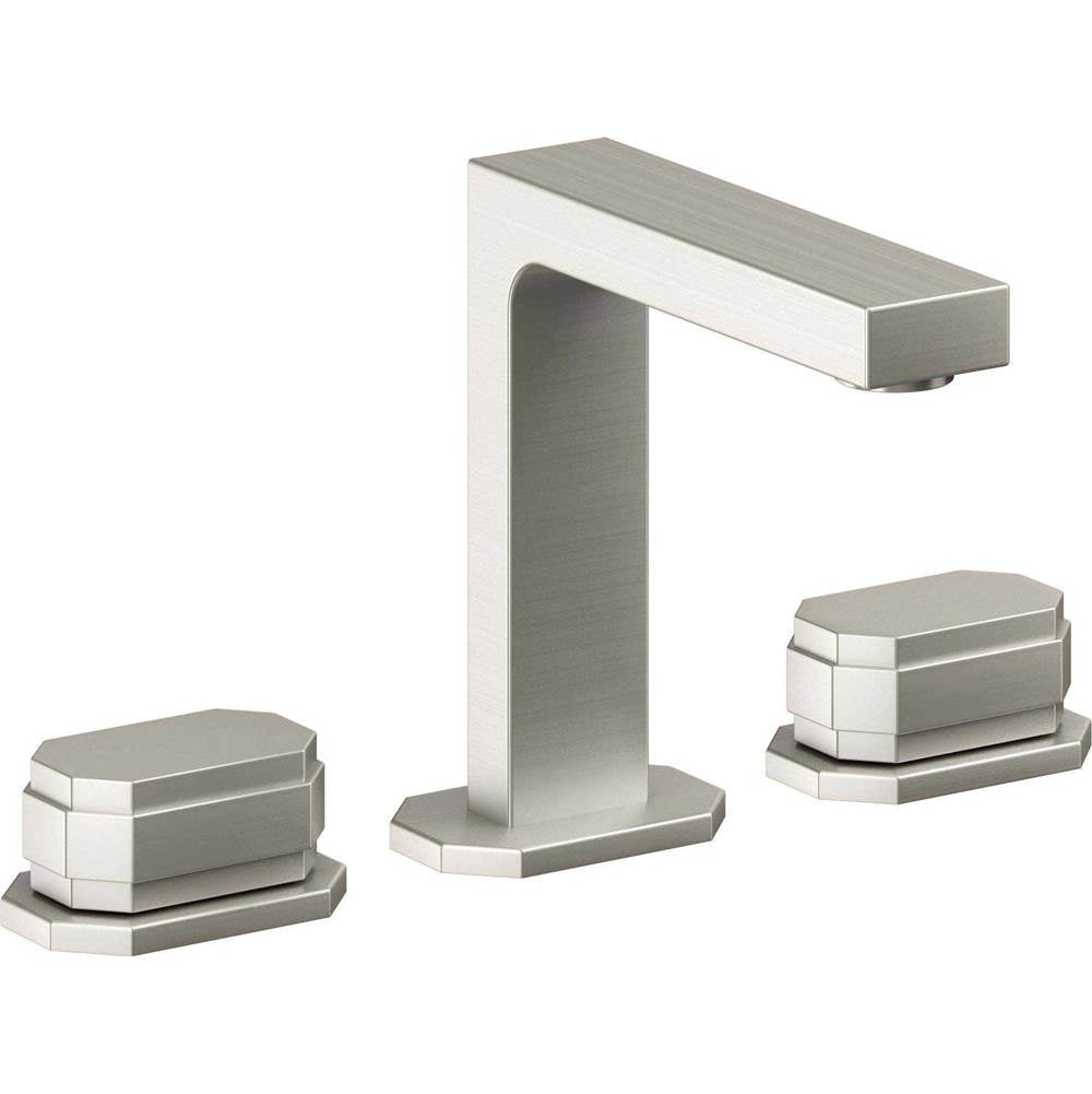 California Faucets - 8'' Widespread Lavatory Faucet with ZeroDrain - Ultra Stainless Steel Pvd