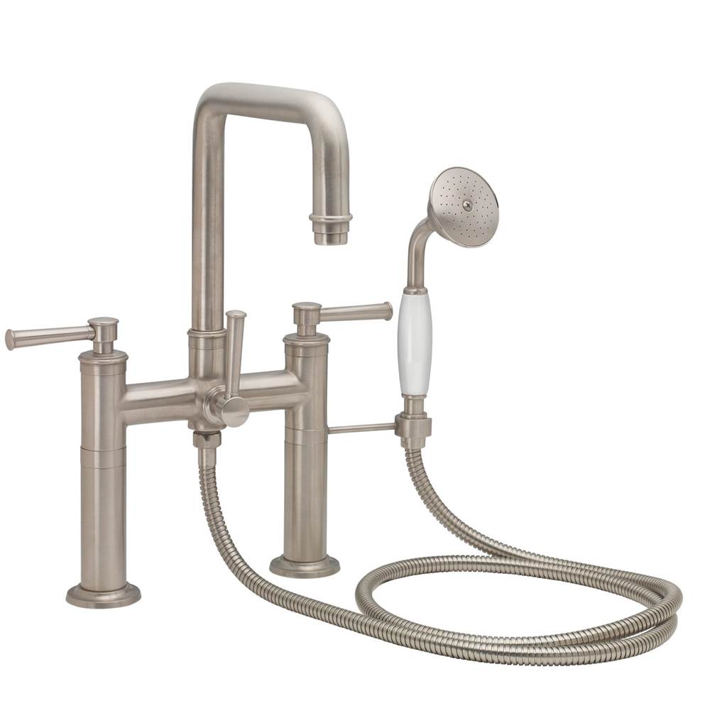 California Faucets - Traditional Deck Mount Tub Filler - Quad Spout - Gloss White