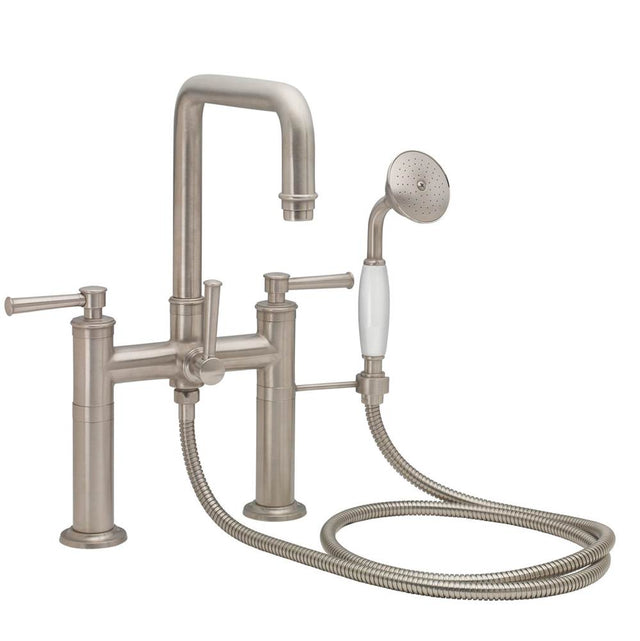 California Faucets - Traditional Deck Mount Tub Filler - Quad Spout - Gloss White