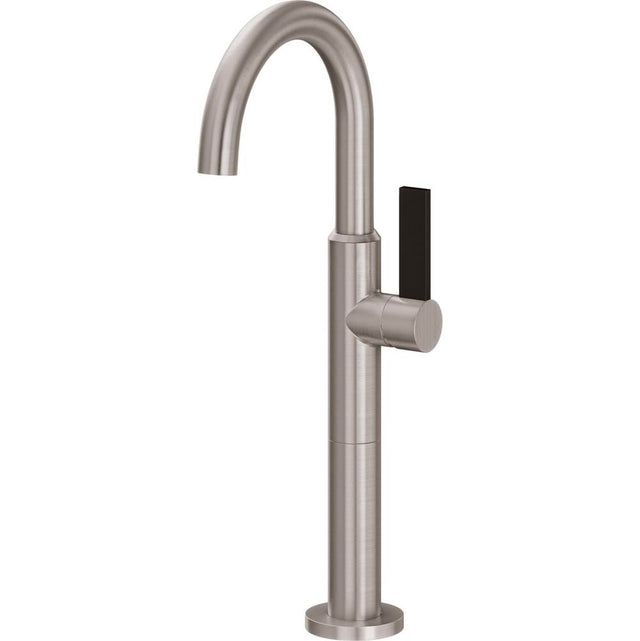 California Faucets - Single Hole Lavatory/Bar/Prep Faucet - High Spout - Gloss White