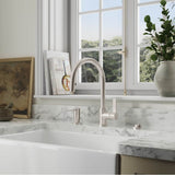 Pull-Down Kitchen Faucet with Concealed Button Sprayer - Blade Handle