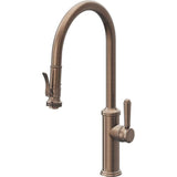 California Faucets - Pull-Down Kitchen Faucet with Squeeze Sprayer  - High Arc Spout - Satin Bronze Pvd