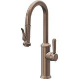 California Faucets - Pull-Down Prep/Bar Faucet with Squeeze Sprayer - Satin Bronze Pvd