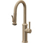 California Faucets - Pull-Down Prep/Bar Faucet with Squeeze Sprayer - Antique Brass Flat