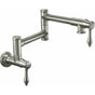 California Faucets - Pot Filler - Dual Handle Wall Mount - Traditional - Gloss White