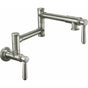 California Faucets - Pot Filler - Dual Handle Wall Mount - Traditional - Gloss White
