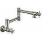 California Faucets - Pot Filler - Dual Handle Wall Mount - Traditional - Gloss White