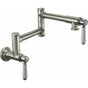 California Faucets - Pot Filler - Dual Handle Wall Mount - Traditional - Gloss White
