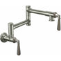 California Faucets - Pot Filler - Dual Handle Wall Mount - Traditional - Gloss White