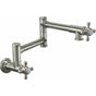 California Faucets - Pot Filler - Dual Handle Wall Mount - Traditional - Gloss White