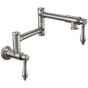 California Faucets - Pot Filler - Dual Handle Wall Mount - Traditional - Gloss White