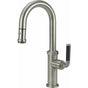 California Faucets - Pull-Down Prep/Bar Faucet with Button Sprayer - Gloss White