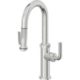 California Faucets - Pull-Down Prep/Bar Faucet with Squeeze Sprayer - Polished Chrome